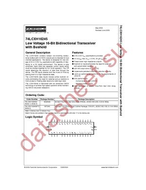 74LCXP16245MEAX datasheet  